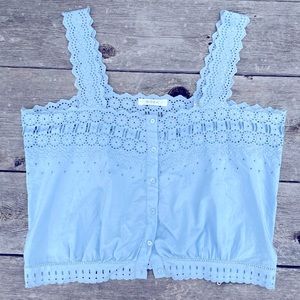 Doen the Estelle Top—rendered in crisp GOTS certified organic cotton poplin, M